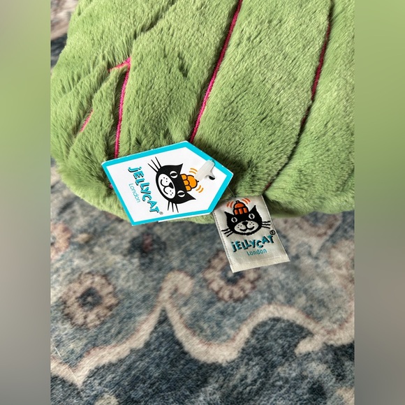 NWT Very Rare Retired Jellycat Pink Angel Leaf Soft Plush Toy - Picture 4 of 7